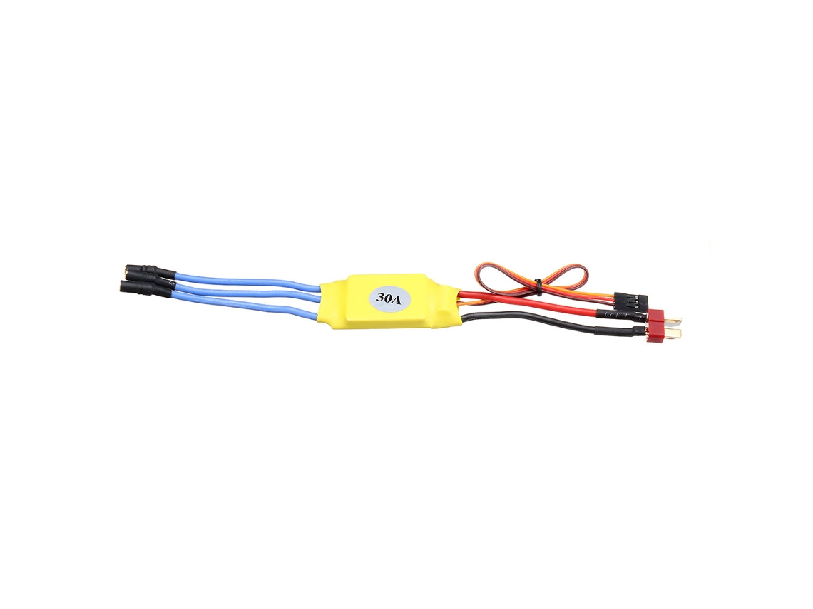 2/4/6 piezas RC ESC 30A Control de velocidad sin escobillas 2S 3S T Plug JST para KT SU27 La mayoría de los aviones RC FPV Racing Drone RC Car Boat