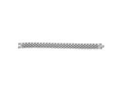 Elegante Pulsera Para Hombre, Brazalete De Acero Inoxidable Plateado, Joyería Para La Muñeca