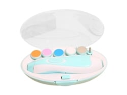 Lixadeira Elétrica De Unhas Bebê Com Led Kit Manicure Infante Crianças Cuidado Unhas Azul Céu