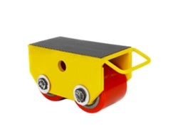 Carro para máquina, capacidad de carga 2,5 t, dimensiones 22 × 10 × 11 cm, tamaño de los rodillos 8 × 7 cm, peso neto 5 kg, número de rodillos 2