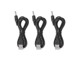 Cable De Carga Usb 3pcs 3.5x1.35mm Jack Dc 5v Para Ventilador Teléfono Altavoz