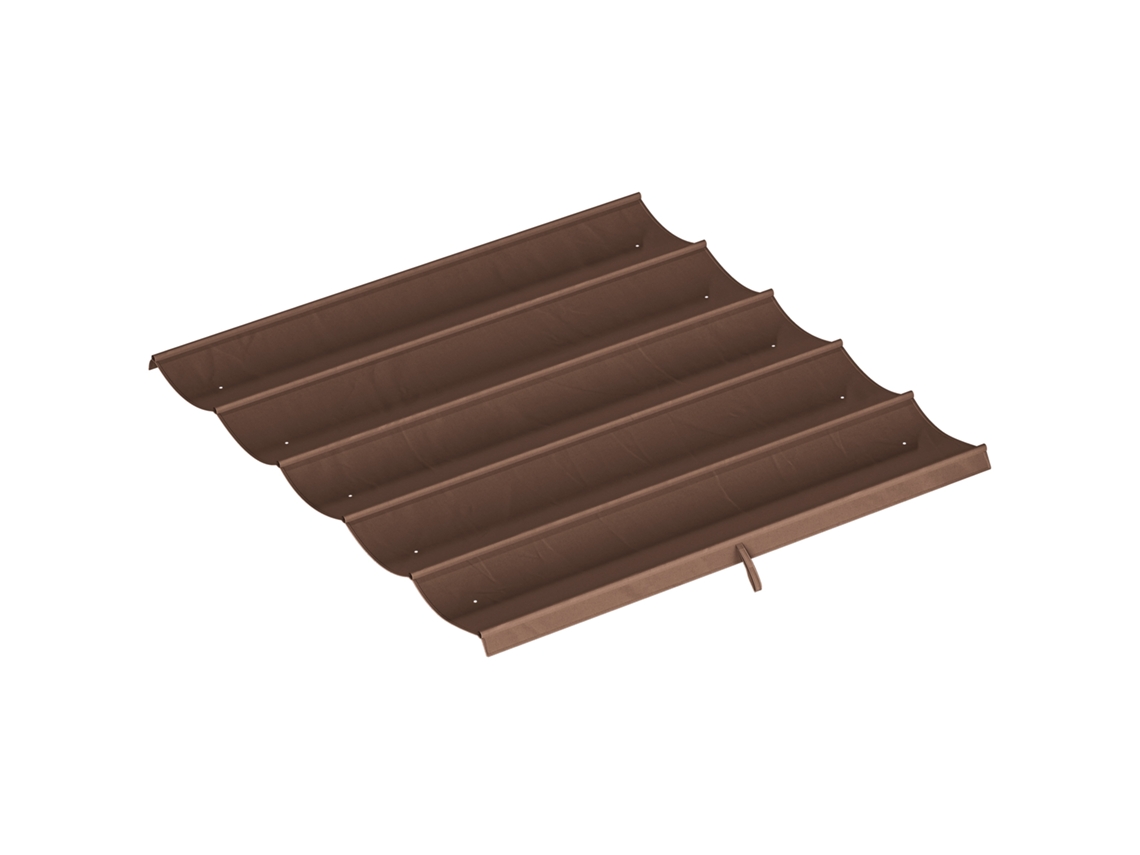 Cubierta retráctil para pérgola de 2,5 x 2,55 cm, protección UV30+, color café, PMM CAPITALI