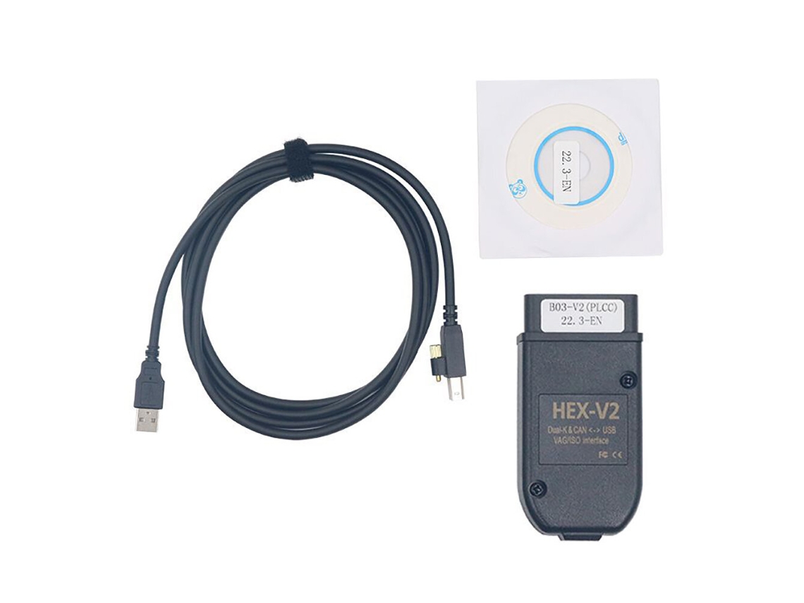 Cable De Diagnóstico Obd2 Multilingüe Hex V2 Wesheu Vcds Com Para Vag, Audi, Skoda Y Volkswagen (inglés/polaco-vcds 24.7)