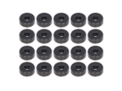 Conjunto de 20 rolamentos de esferas de ranhura profunda com dupla vedação em miniatura S606rs para skate.
