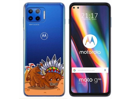 Carcasa Motorola Moto G 5G Plus TUMUNDOSMARTPHONE Bufalo Multicolor