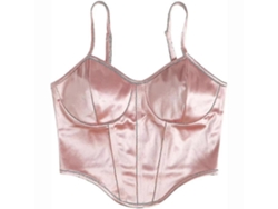 Camisola de mujer con corsé, envoltura en el pecho y top corto