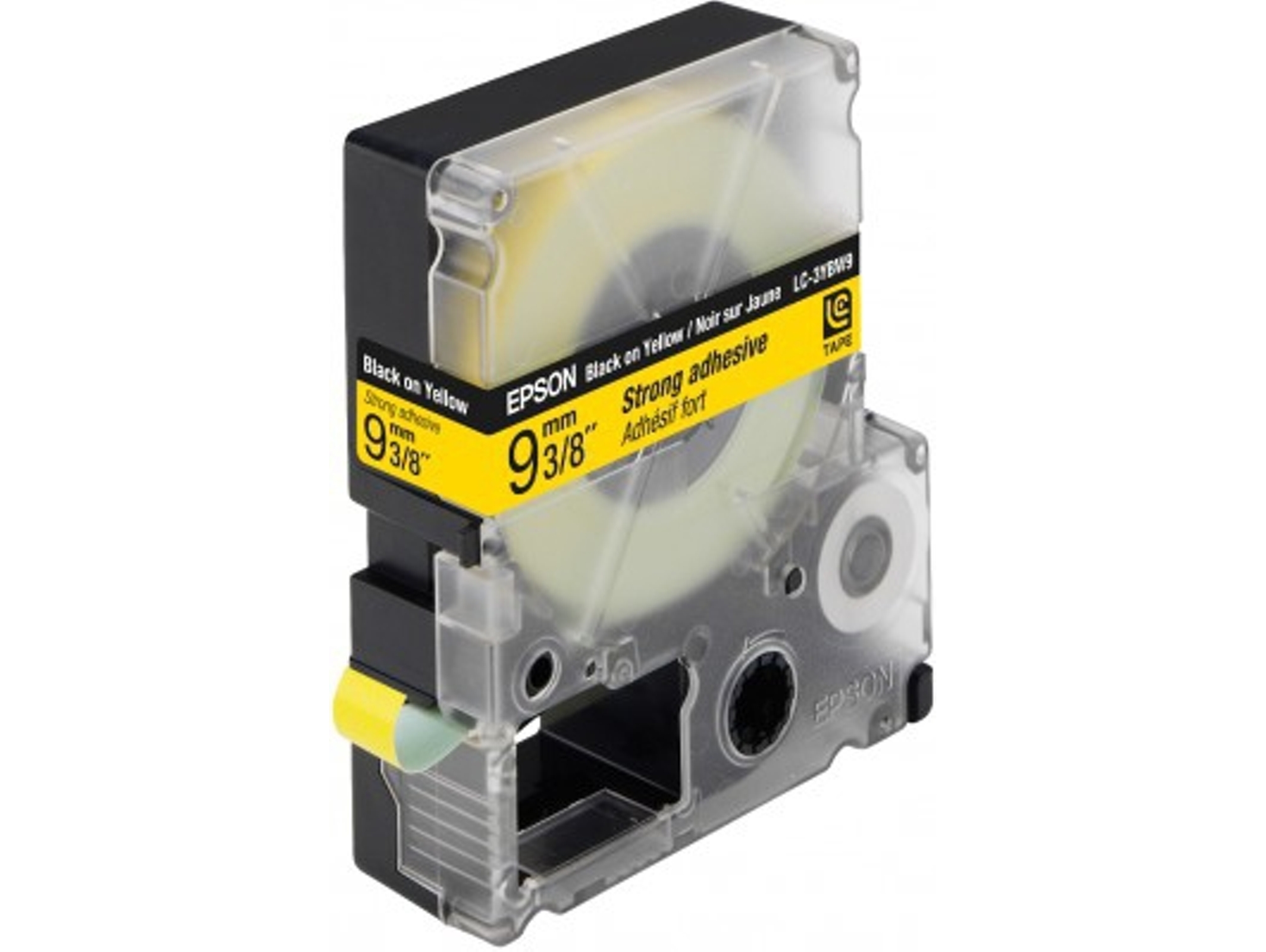 Cinta Laminada EPSON Cinta Adesiva Forte LC3YBW9 Negro/Amarillo 9/9