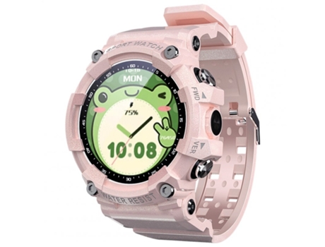 Smartwatch Lokmat Attack3 Sport Bluetooth Llamadas Reproductor de música Monitor de ritmo cardíaco Pantalla táctil Rosa
