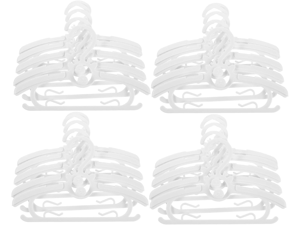 Juego de 30 perchas extensibles para ropa de bebé, perchas ajustables para recién nacidos y niños Vayotoy