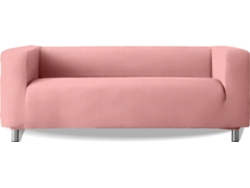 Funda Multielástica de Sofá de 3 Plazas Brazos Altos MILICA Stark (Poliéster - 190 cm - Rosa)