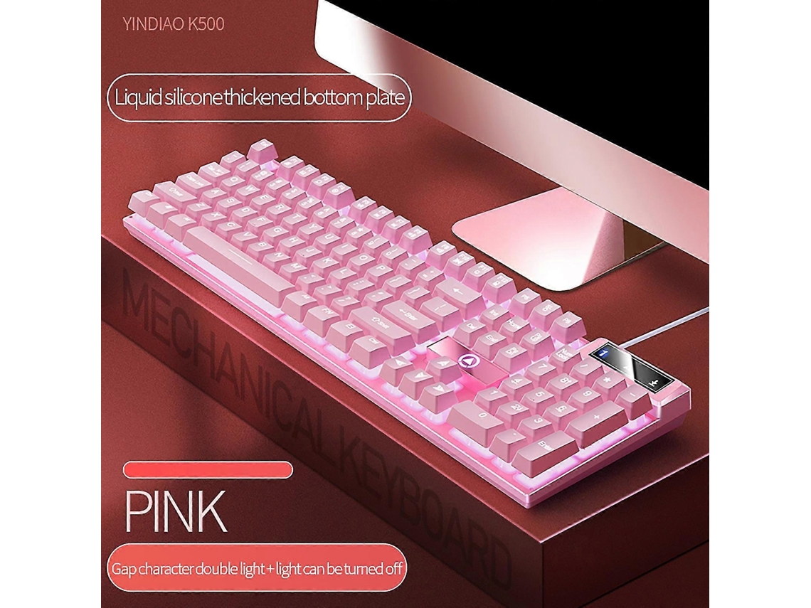 Teclado flotante para juegos con cable USB, ergonómico, táctil mecánico, impermeable, ultrafino y con retroiluminación LED para PC de escritorio. Ly Ebike