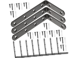 Juego De 10 Soportes Angulares Para Fijar Estantes, Camas, Armarios Y
