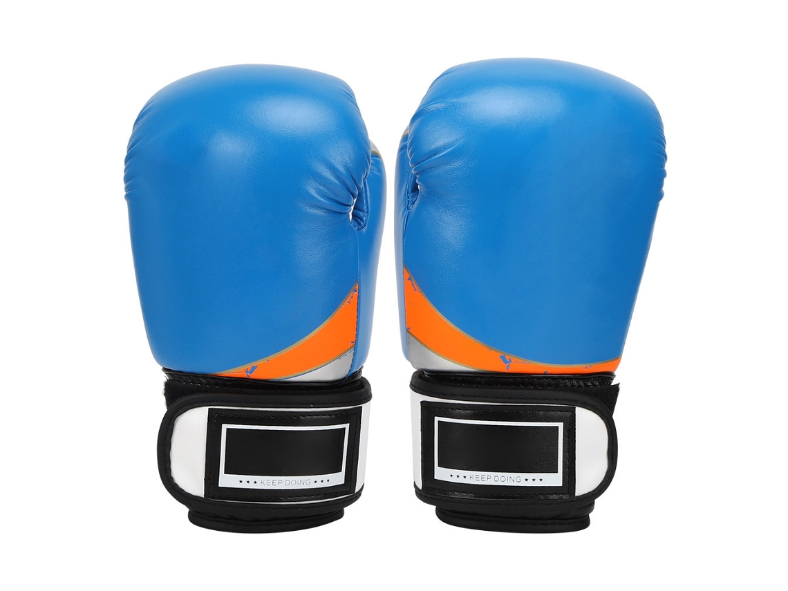 Bj-luvas De Boxe Para Crianças De Couro Pu Para Luta, Treinamento E Pancada Em Saco Azuis