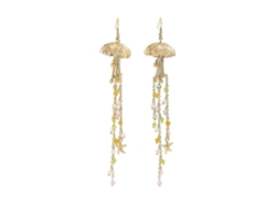 Pendientes artesanales con temática marina, con motivos de estrellas de mar y medusas, ideales para el día a día y para fiestas - Rosewell