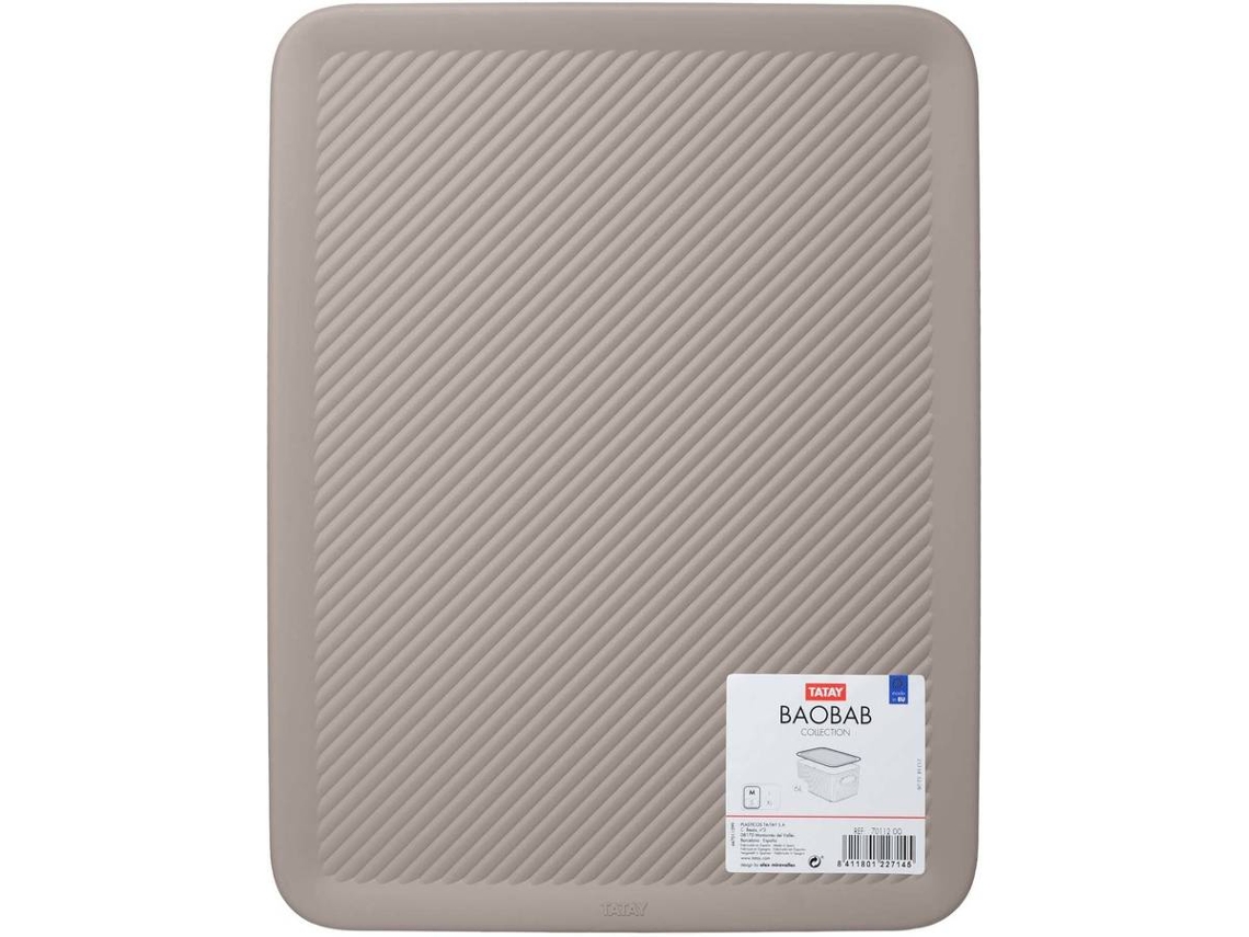 Cesta TATAY Baobab 15-22L Taupe (Marrón - Plástico PP05 - 39 x 30 x 0.7 cm)
