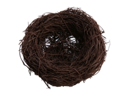 Adorno fotográfico para decoración del hogar con nido de pájaro y enredadera (diámetro de 10 cm)