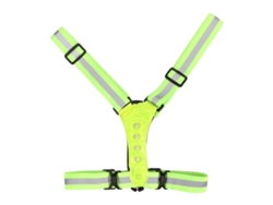 Colete Refletivo Led Com Visibilidade Alta Respirável À Prova D'água Recarregável Via Usb Para Corrida Ciclismo Esportes Ao Ar Livre