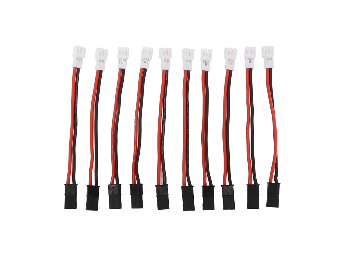 10 Cables Adaptadores Para Motores Rc De Silicona Y Cobre A Conector Hembra Ph2.0 De 65 Mm. Accesorios Para Rc.