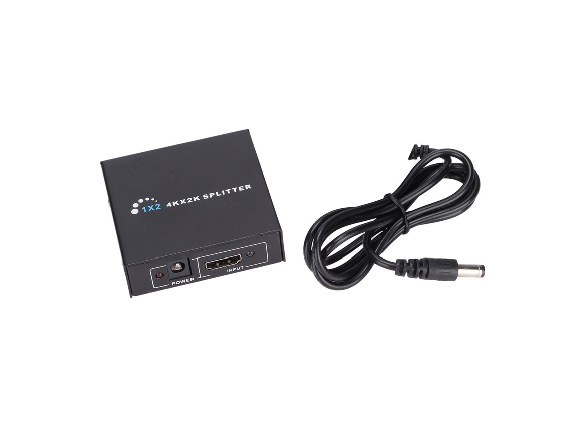 Divisor Hdmi 1 Entrada 2 Salidas Extensor Para Monitores Y Televisores 100-240v Enchufe Uk