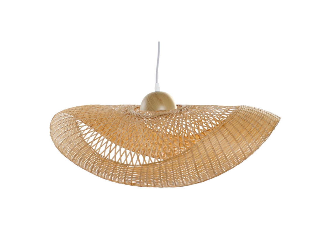 Lampara Techo Bambú Pamela Natural Marron 70x34x20cm