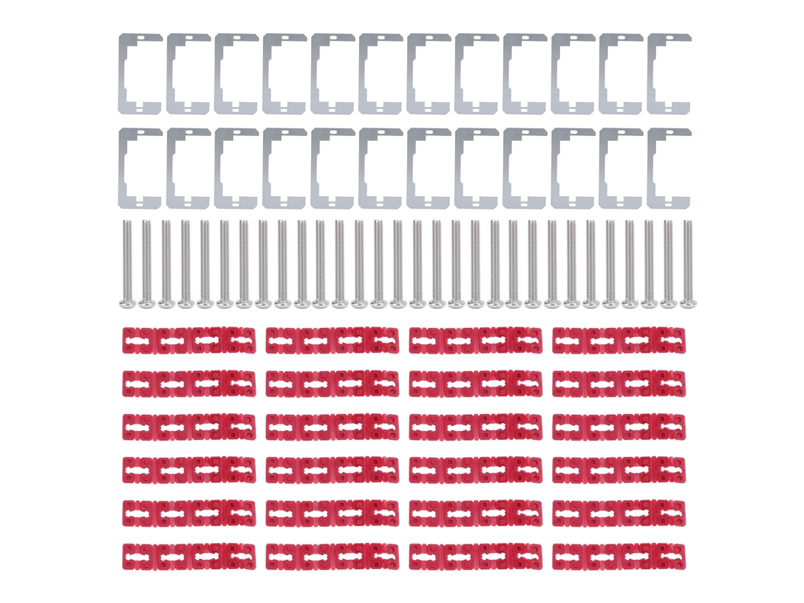 Juego De 150 Espaciadores Y Bases Para Placas De Pared Metálicas Con Tornillos De Acero Inoxidable.