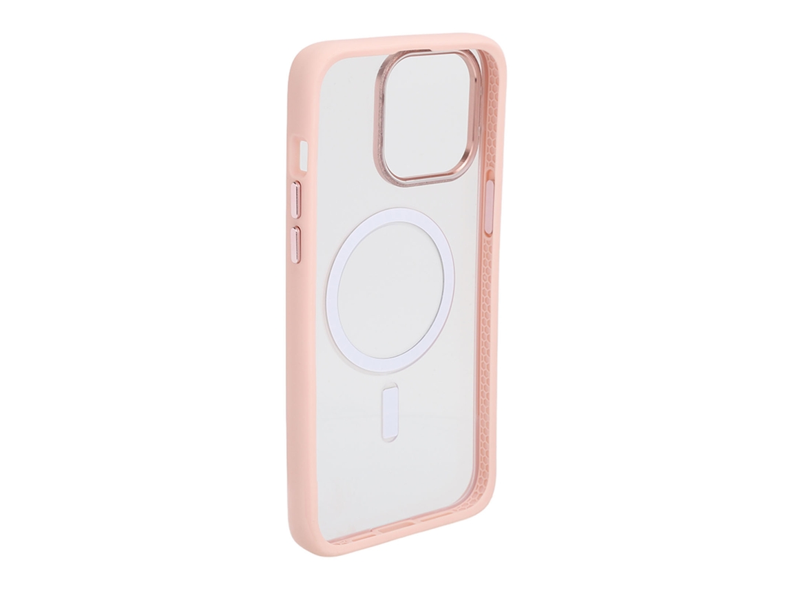 Capa De Celular Magnética Anti-queda Aurora Laser Fina Leve Para Iphone14promax Rosa Tpu