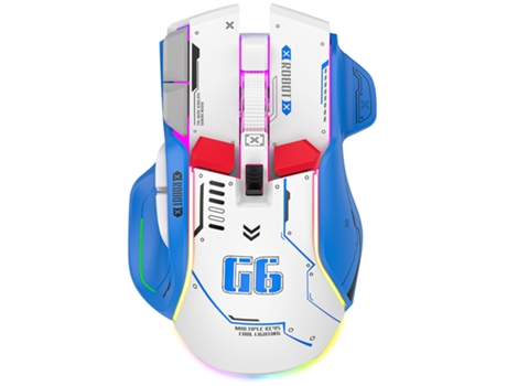 Ratón Gaming TRUMSHOP G6 RGB (Wireless - 12800dpi - Negro)