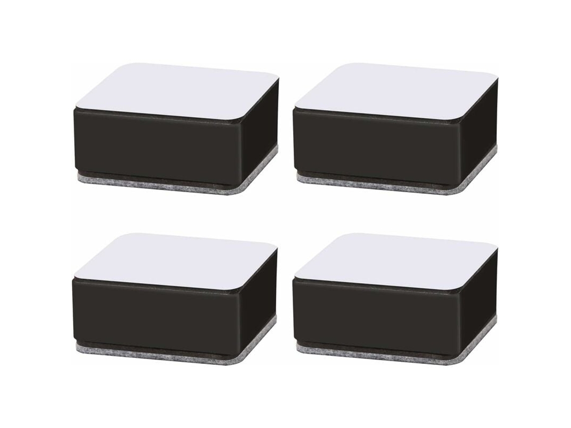 Elevadores de muebles autoadhesivos, de acero al carbono de alta resistencia, elevan los muebles 1,18 pulgadas, lo que garantiza resistencia a la corrosión y una larga vida útil para su hogar.