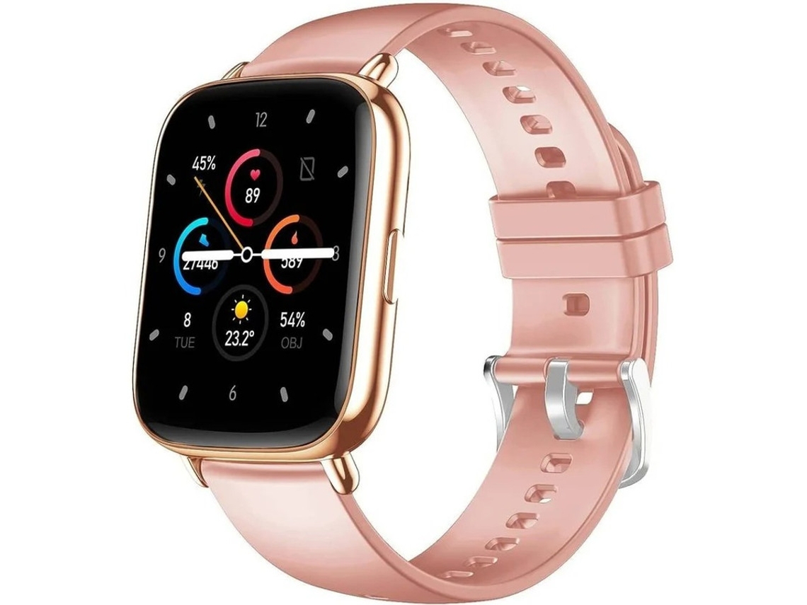 Reloj inteligente con rastreador de actividad física, podómetro y monitor de frecuencia cardíaca. Yizhood (oro)