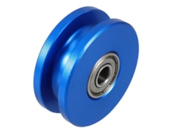 Polea de ejercicio de aluminio con rueda de doble rodamiento, deportiva