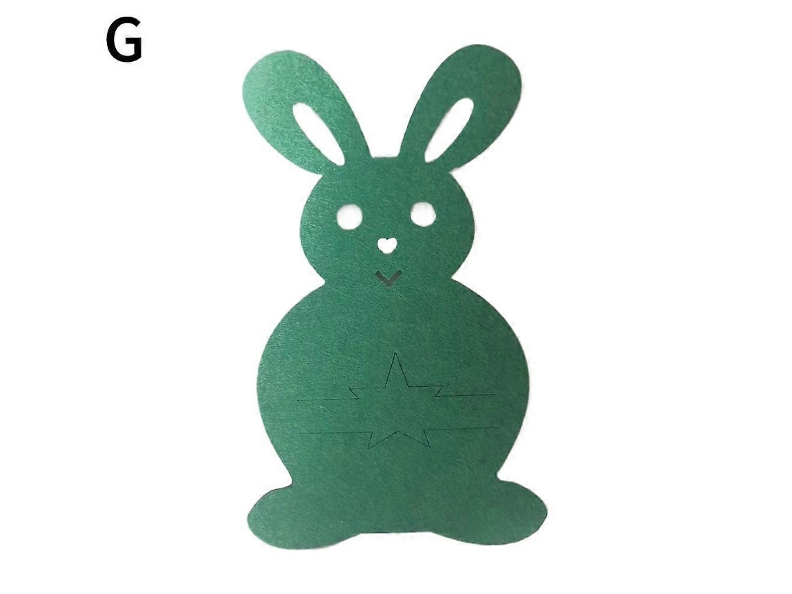 Bolsas para cubiertos con forma de conejito de Pascua, decoración de bolsas para cubiertos, portacubiertos, Nostalgia88