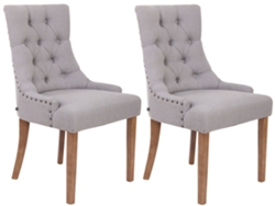Set De 2 Sillas De Comedor Aberdeen cinza/antigo claro CLP