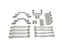 Platapieza Metálica Mejorada Wpl 1/16 C54 C54-1 C64-1 C74 C74-1 Pedal Barra Acoplamiento Amortiguador Servo Asiento Juego Accesorios Coche Rc