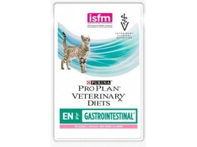 Pienso para Gatos PURINA Pro Plan Vet Diets EN ST/OX Gastrointestinal (10x85g - Húmedo - Sabor: Salmón)