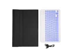 Mini Teclado Inalámbrico Ultradelgado Y Silencioso De 10 Pulgadas Con Cubierta De Cuero Para Pad5 Pro5 (negro)