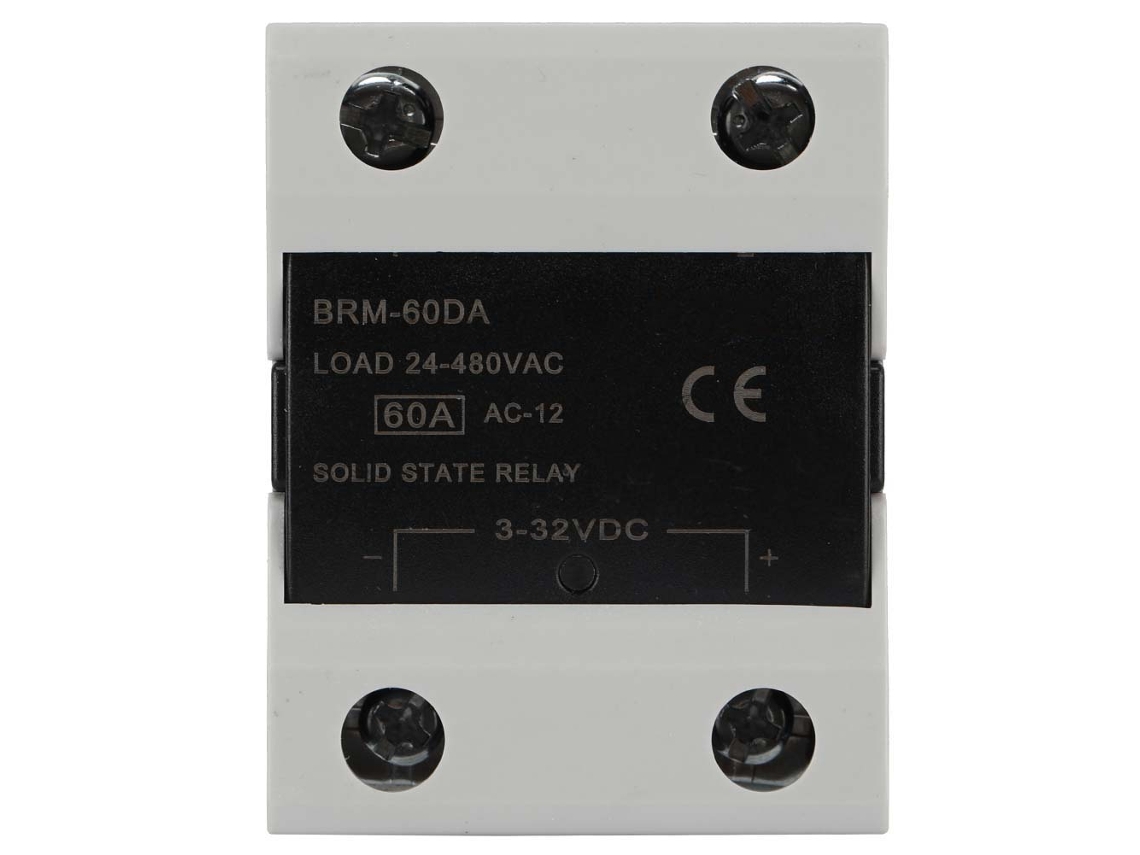 Relé De Estado Sólido 24-480vac 60a Para Automatización Industrial Brm-60da