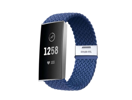 Correa Pulsera Trenzada Flexible para Fitbit by Google Charge 3 Azul