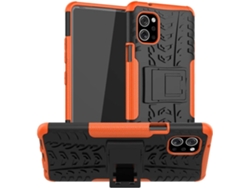 Protector Trasero Antiarranhões Choques Laranja para Lg Q92 5G HONGWE. Naranja