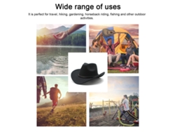 Sombrero Vaquero Unisex De Estilo Western Con Ala Ancha Y Cinturón Para Hombres Y Mujeres.