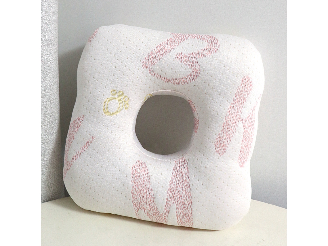 Almohada De Soporte Para La Oreja - Almohada Para El Cuidado De Perforaciones De Oreja - Almohada Hueca De Soporte Para La Oreja - Rosa