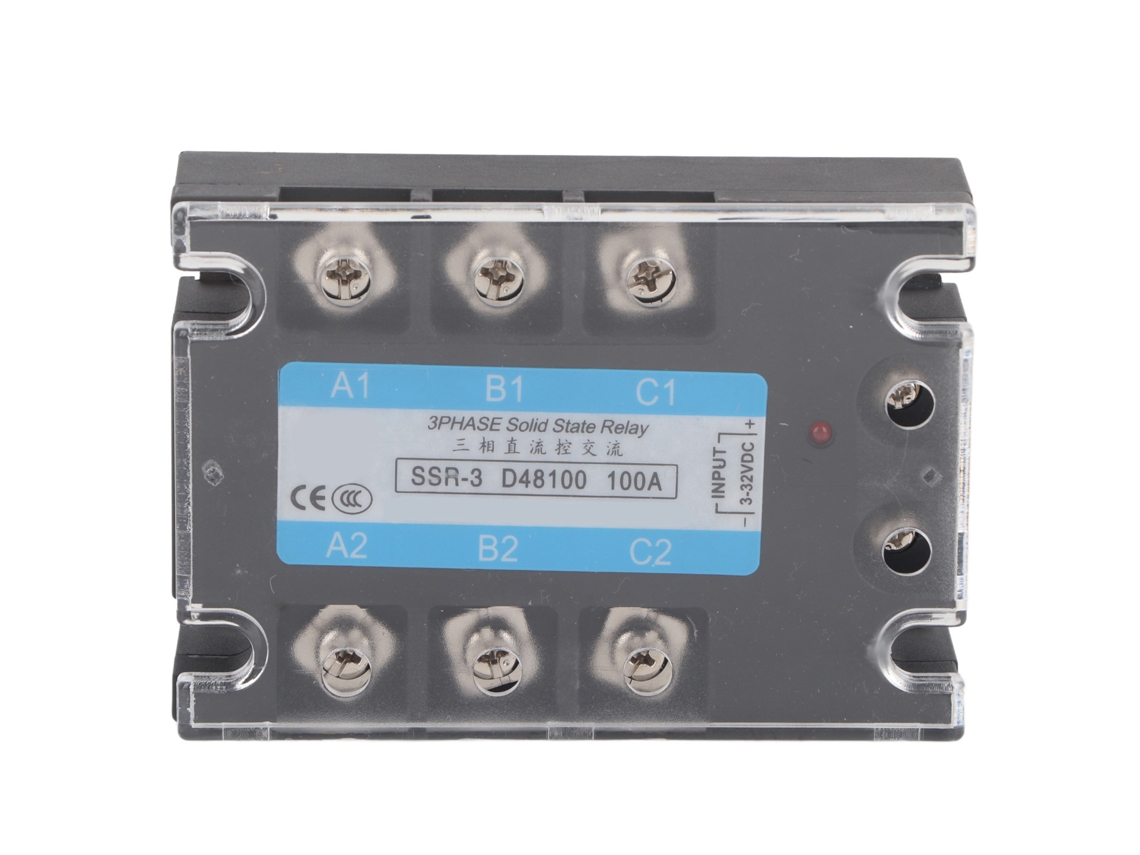 Relé De Estado Sólido Trifásico Ssr-3 D48100 100a Cc Controlado 480vac