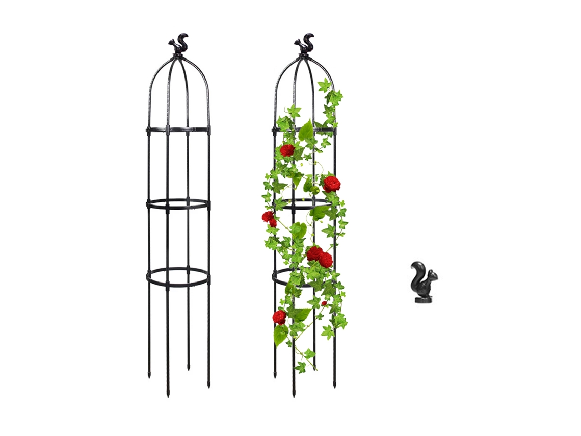 Enrejado para plantas trepadoras en el jardín