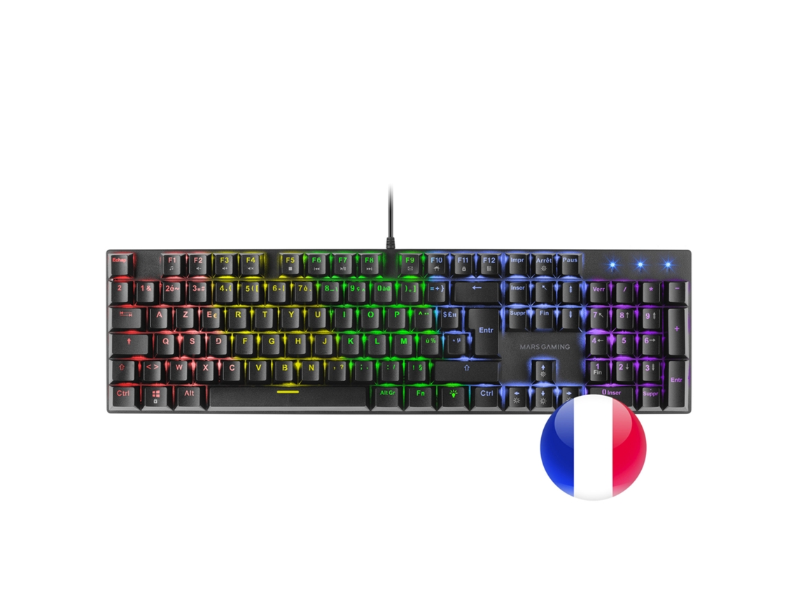 Teclado Gaming MARS GAMING MK422BRFR Negro