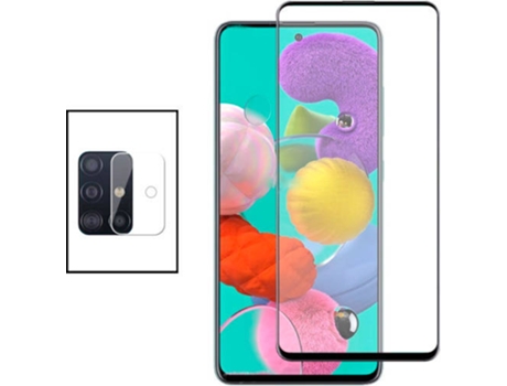 Kit Protector de Cámara Trasera Samsung Galaxy A51 5G PHONECARE y Cristal Templado 5D Full Cover