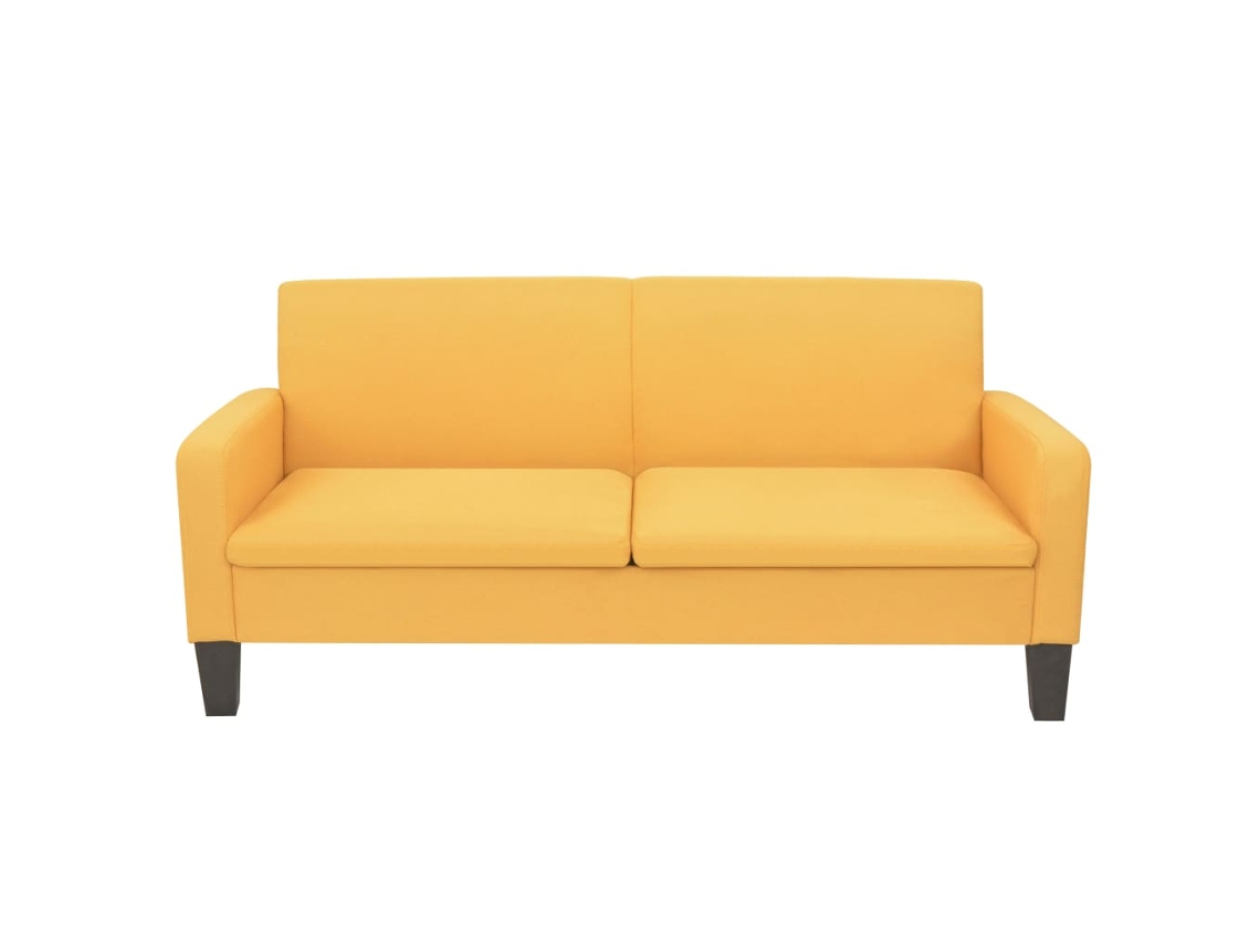 Sofá de 3 plazas 180x65x76 cm Amarillo MAISON EXCLUSIVE
