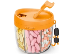 Organizador De Pastillas Eifson 7 Compartimentos Anti-mezcla Sin Bpa (naranja)