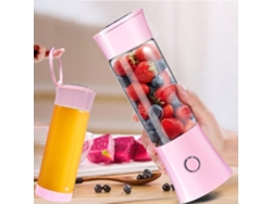 Licuadora Portátil Para Batidos Y Batidos, Batidora De Viaje Con 6 Cuchillas, Recargable Por Usb CHRUI Rosa