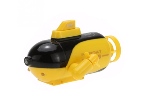 Radio Control Remoto Submarino Mini Modelo de Barco Potente Juguete de Agua Rc Amarillo