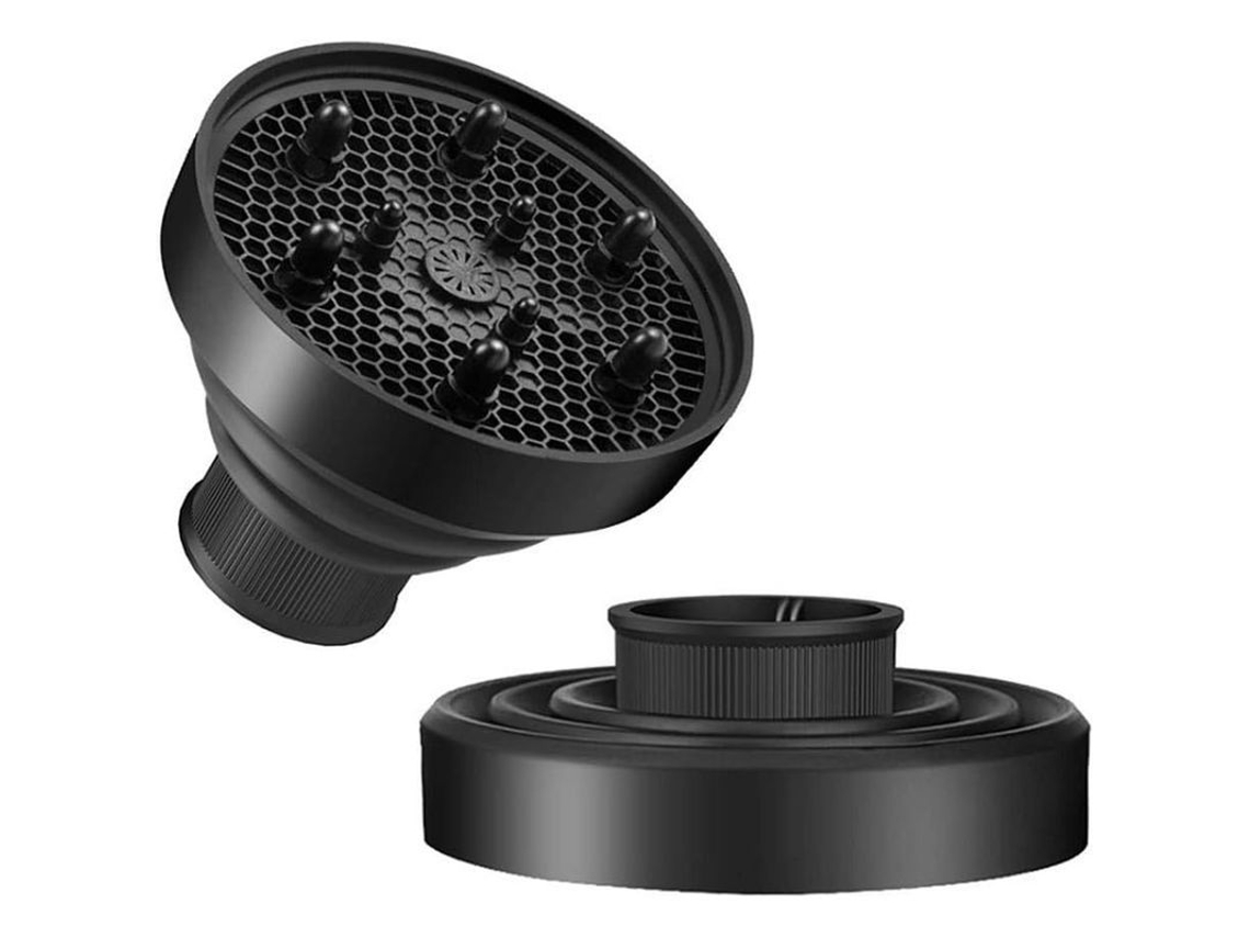 Difusor Secador De Pelo Portátil Plegable Con Boquilla De Silicona De 1,6" A 1,9", Alta Presión Para Cabello Rizado.