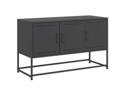 Maison Exclusive - Mueble Para Tv De Acero Negro 100,5x39x60,5 Cm
